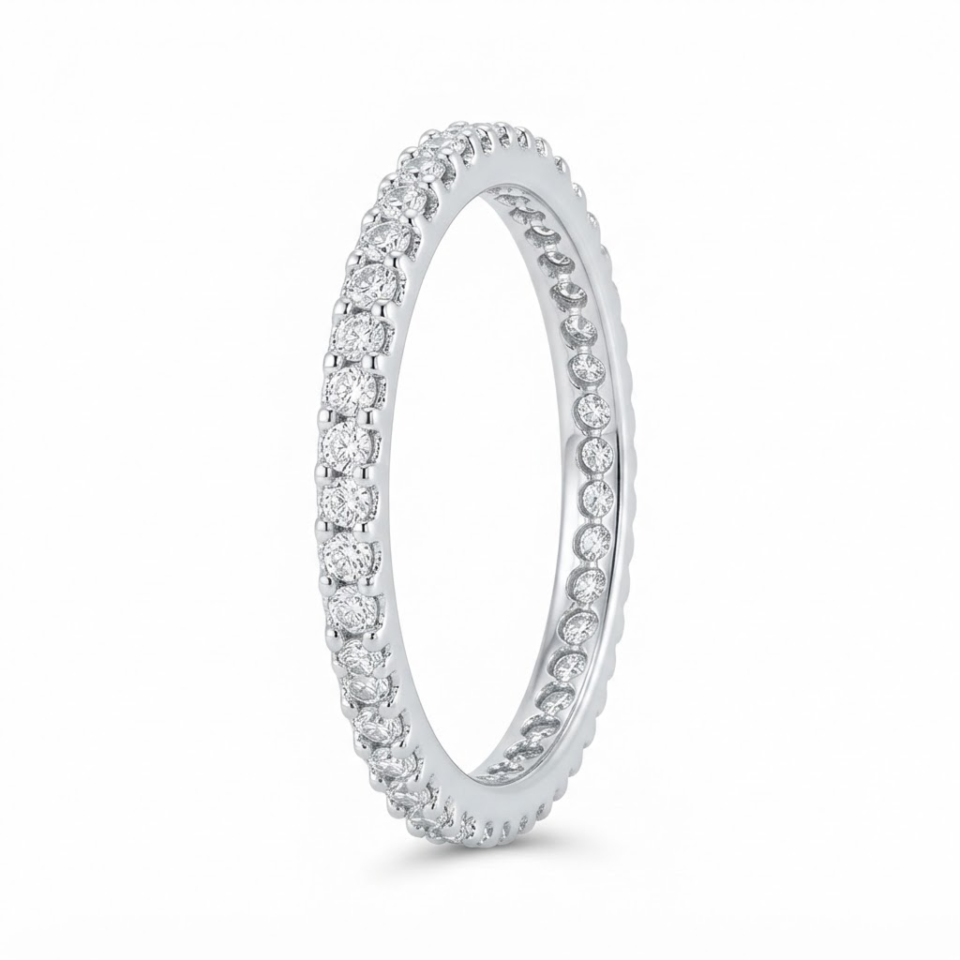Bead-Set Diamond Band
