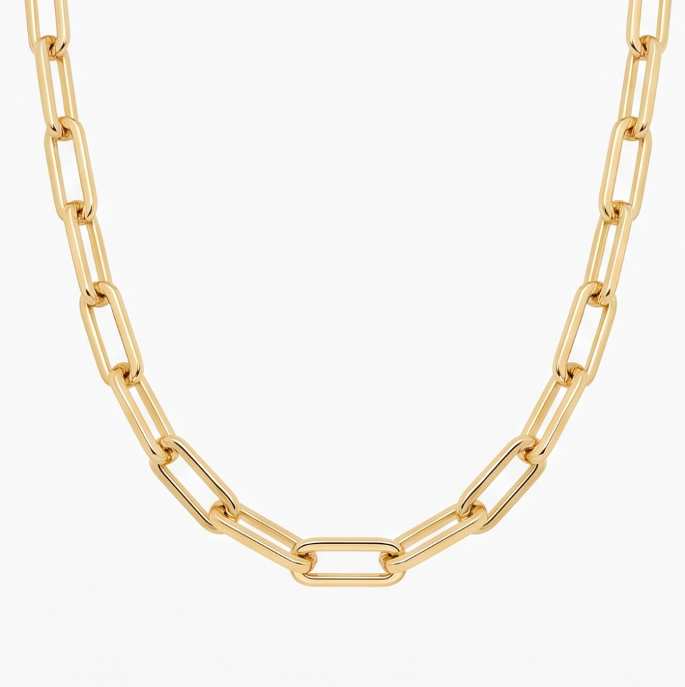 Bold Paperclip Necklace
