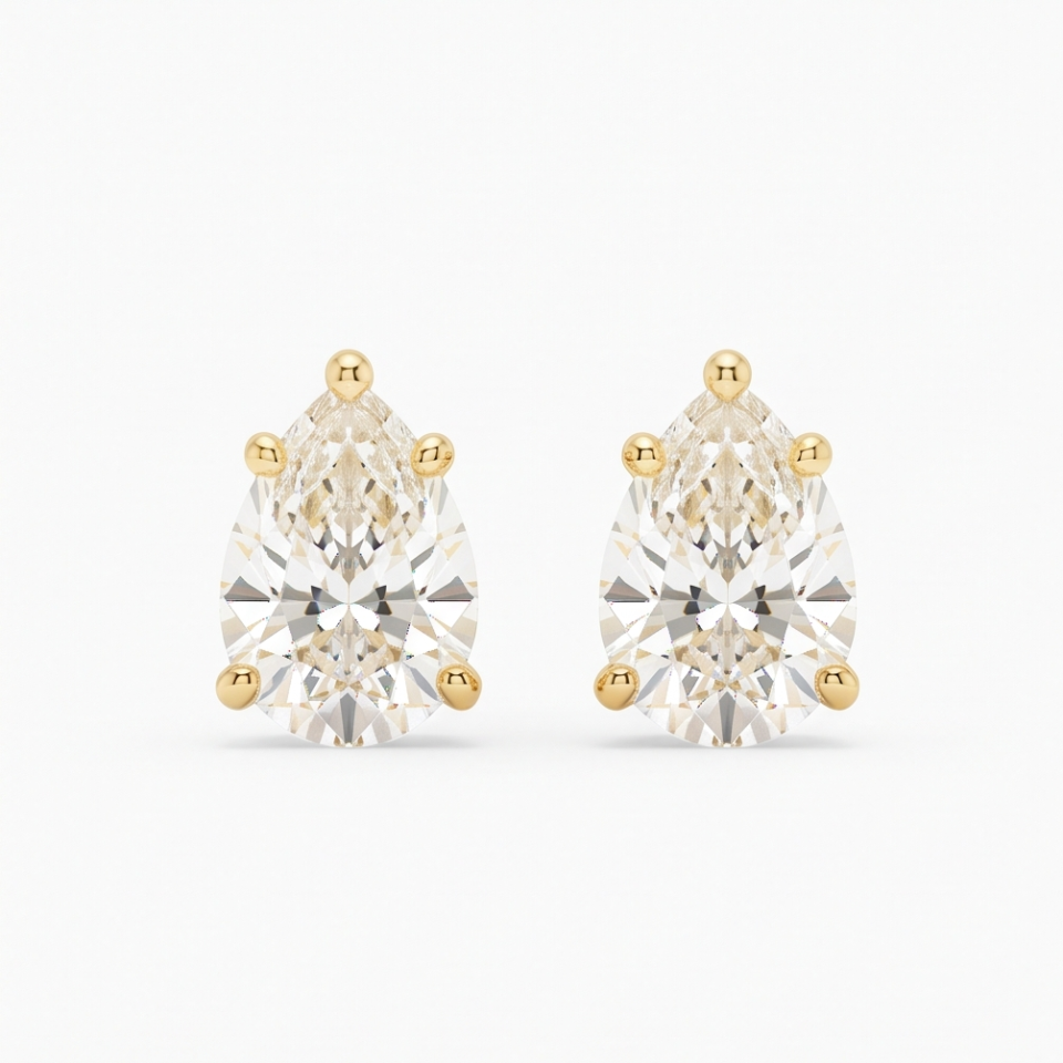 Diamond Teardrop Earrings