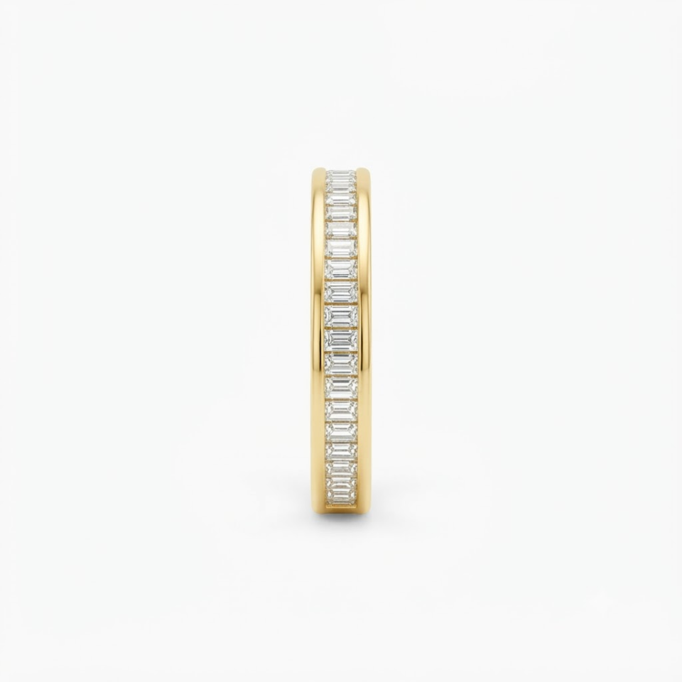 Channel-Set Diamond Band