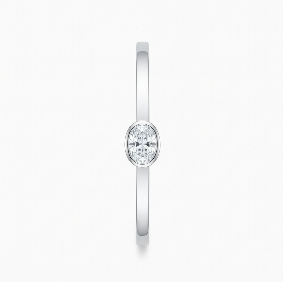 Oval Diamond Bangle