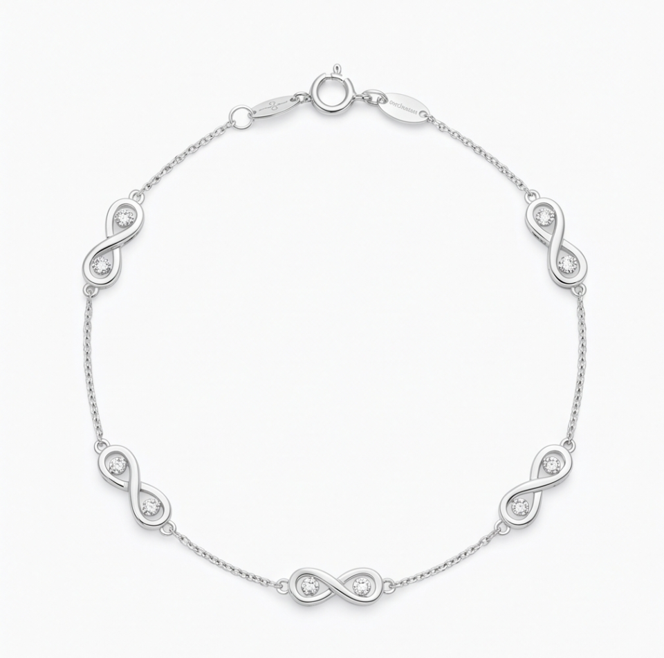 Diamond Infinity Anklet